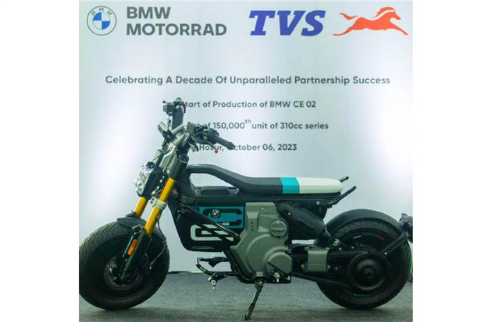 TVS BMW partnership, BMW CE 02 EV Indian production.